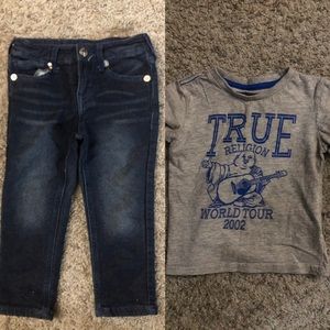 True Religion T-shirt and jeans set